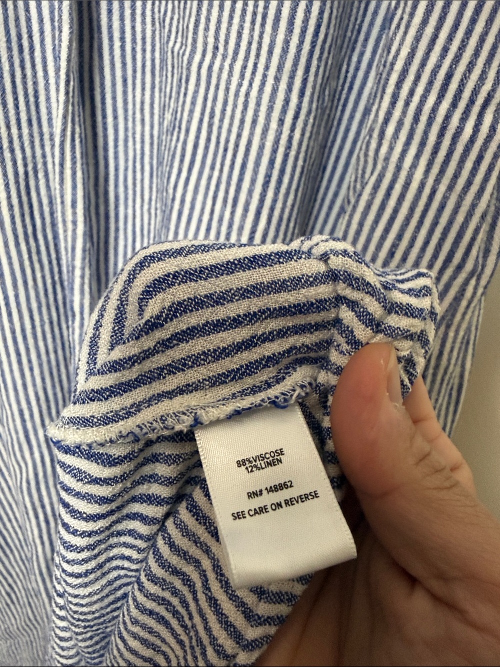 Belle Isle by Torrid Striped Blue & White V-Neck maxi  Dress size 0 - Picture 6 of 9
